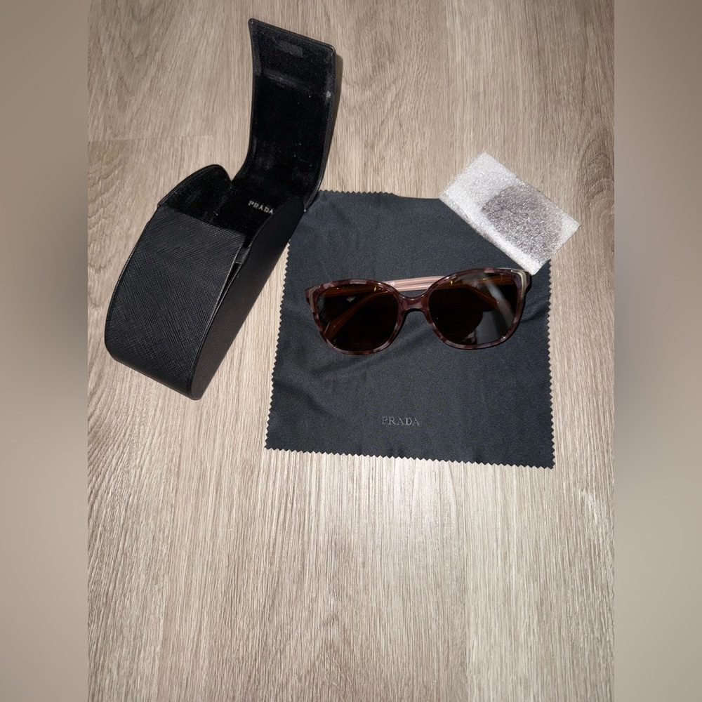 Prada Pink Tortoise Shell Sunglasses